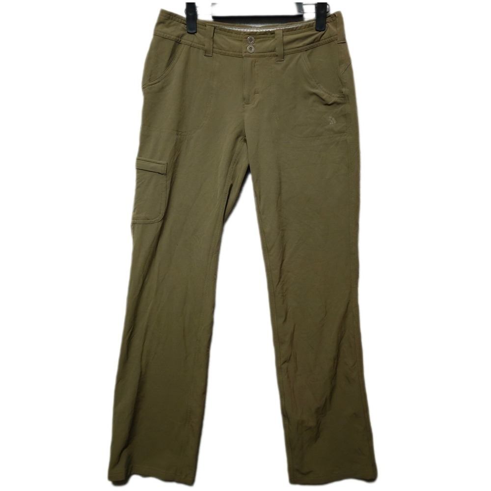 THE NORTH FACE Pants Womens 2 Long Brown Cargo Hiking Performance Stretch